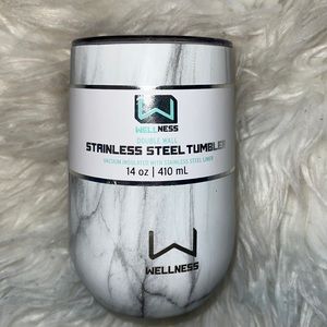 Marble stainless steel wine tumbler
